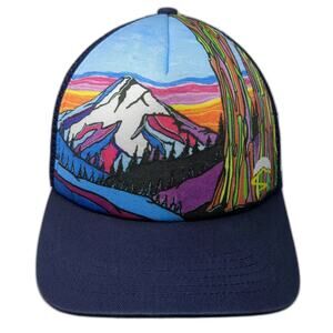 Sunday Afternoons Trucker Hat Blue Mountain Artist Series One Size Snapback